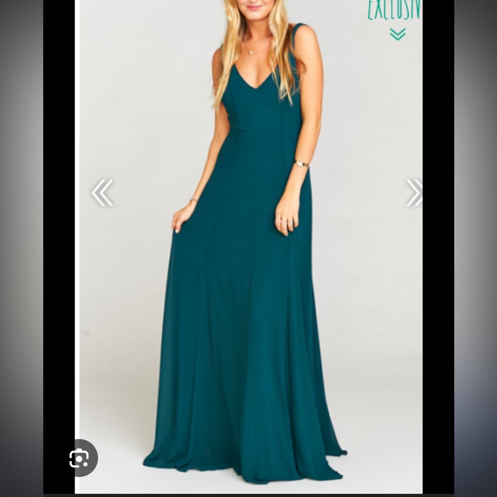 Show Me Your MuMu Teal Maxi Dress - Picture 2 of 14